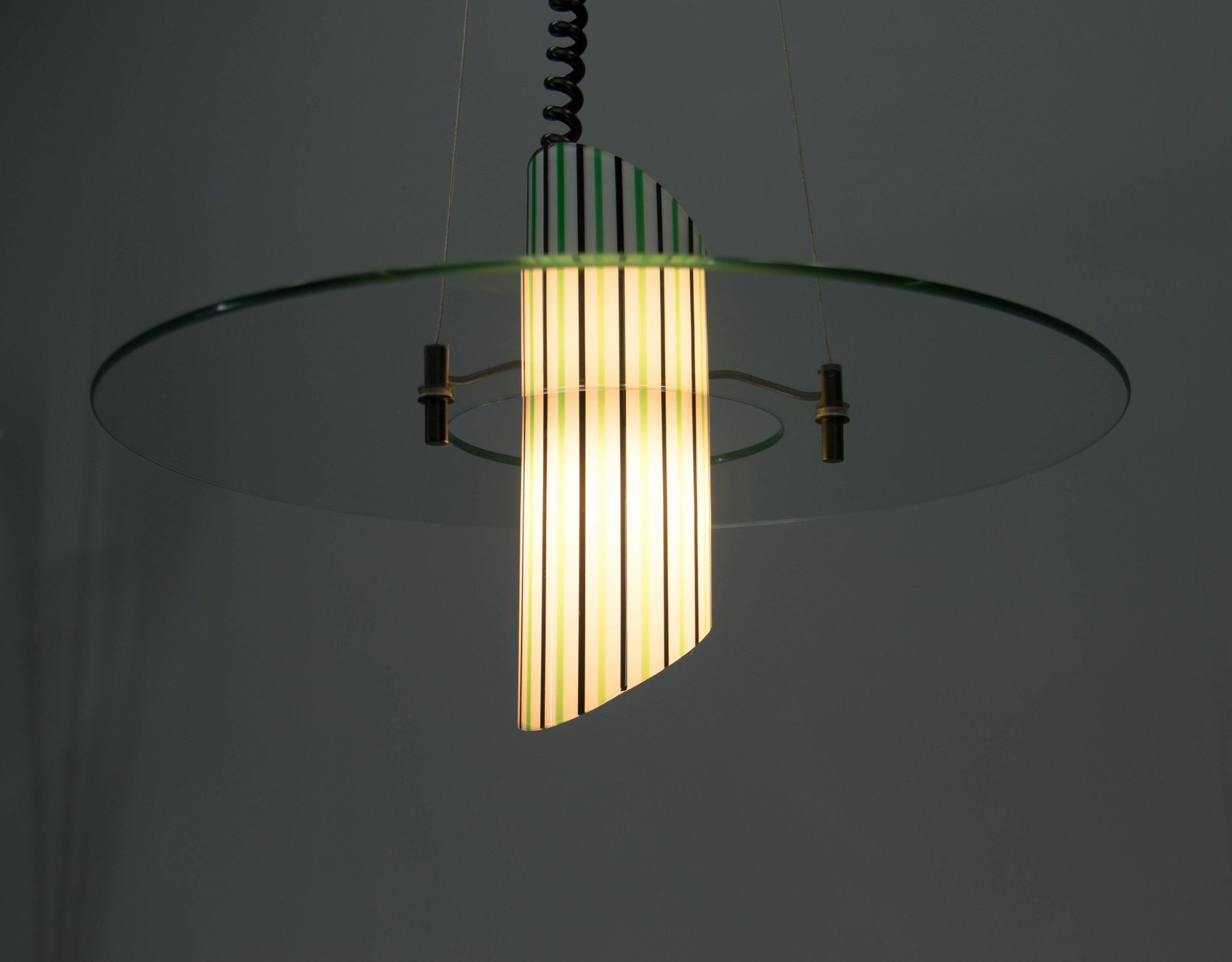 Italian Glass Chandelier, 1980s