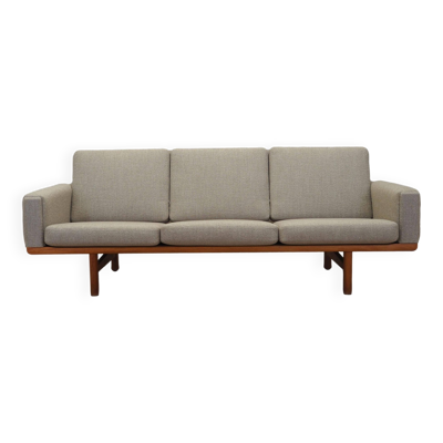 Canapé en frêne, années 1960, design danois, designer : Hans. J. Wegner, réalisation : Getama