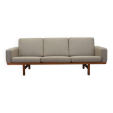Canapé en frêne, années 1960, design danois, designer : Hans. J. Wegner, réalisation : Getama