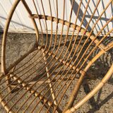 Vintage rattan armchair
