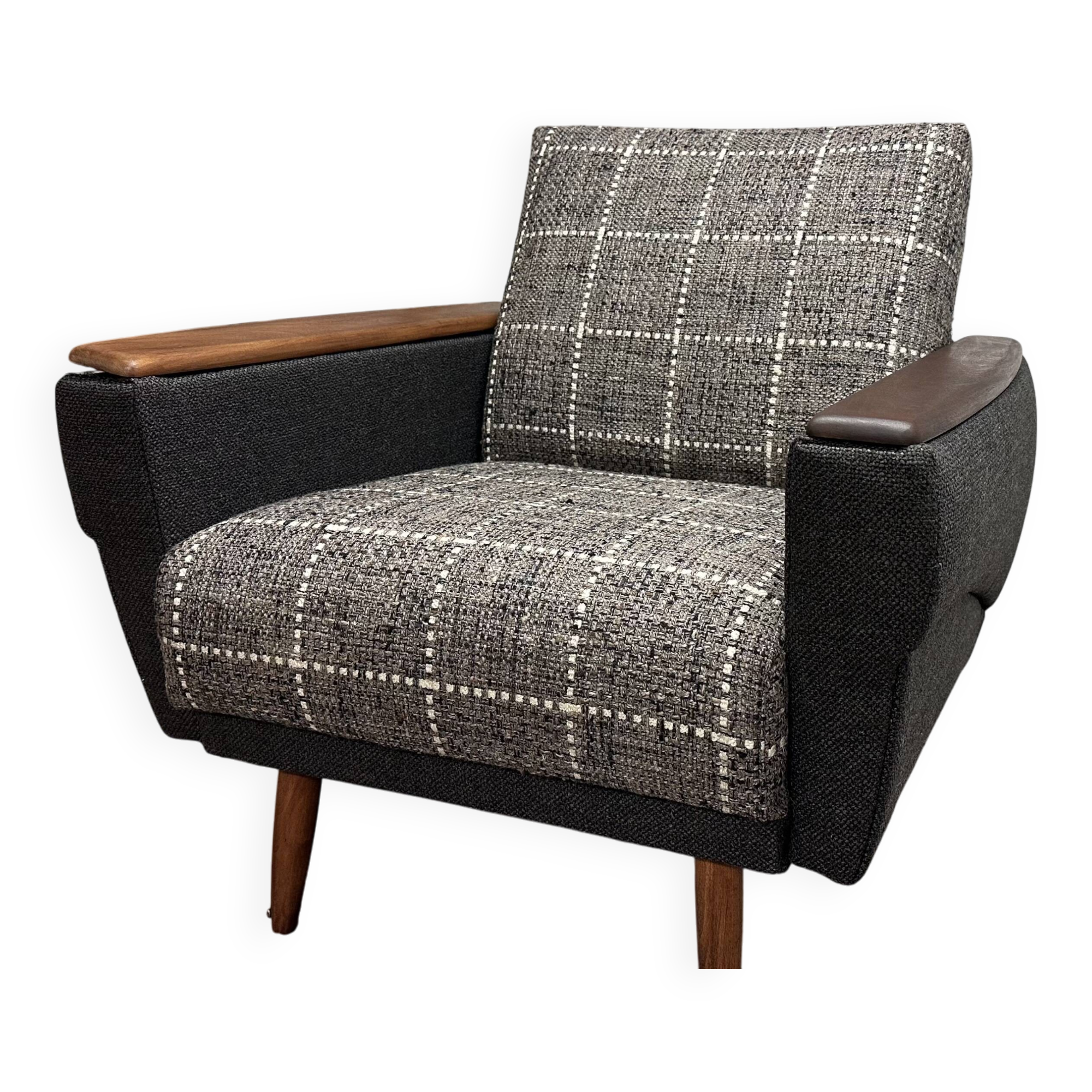 Pair of club armchairs