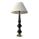 Large ceramic and brass lamp from around 1950.