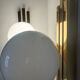 Opaline brass wall lights from the 1970s.