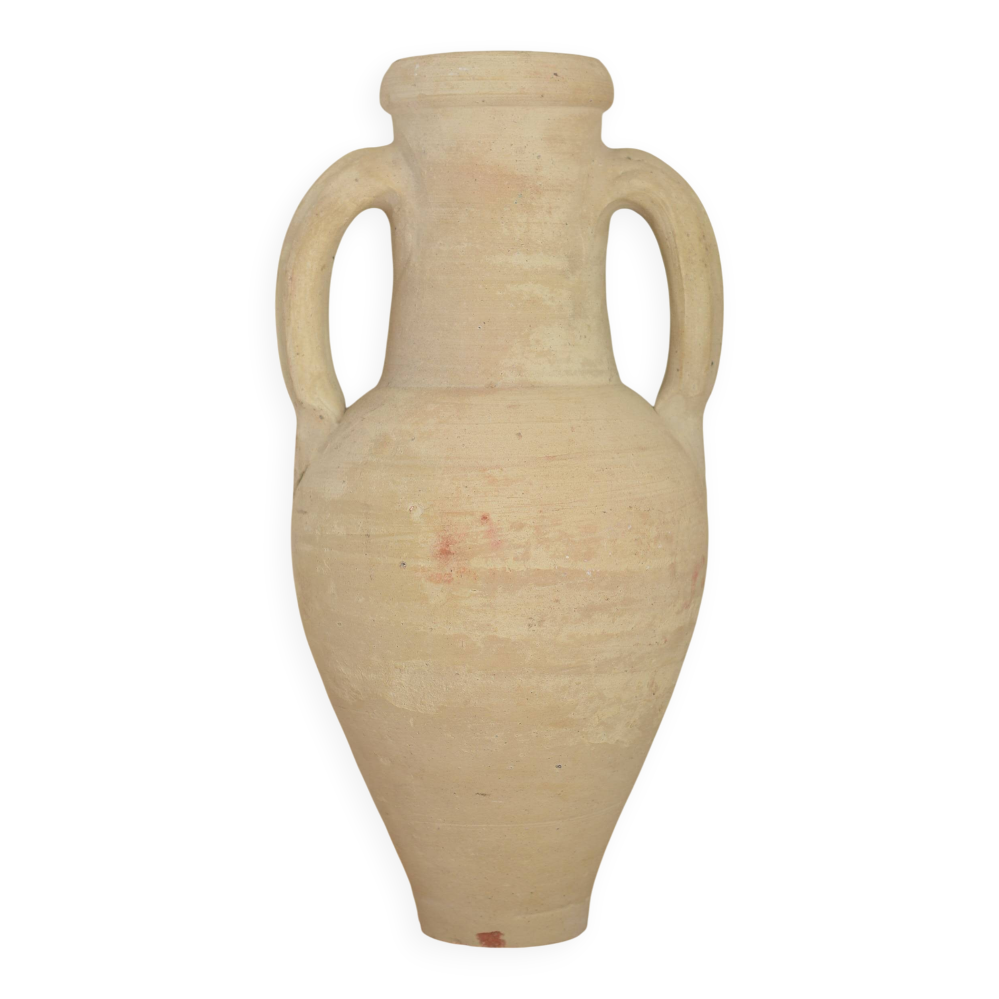 Handcrafted terracotta amphora