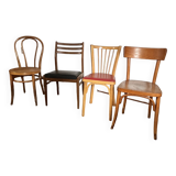 Set of 4 mismatched chairs