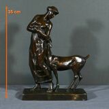 Bronze “Woman with Fawn”, Atelier Primavera – 1930