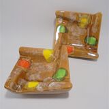 Duo of ashtrays