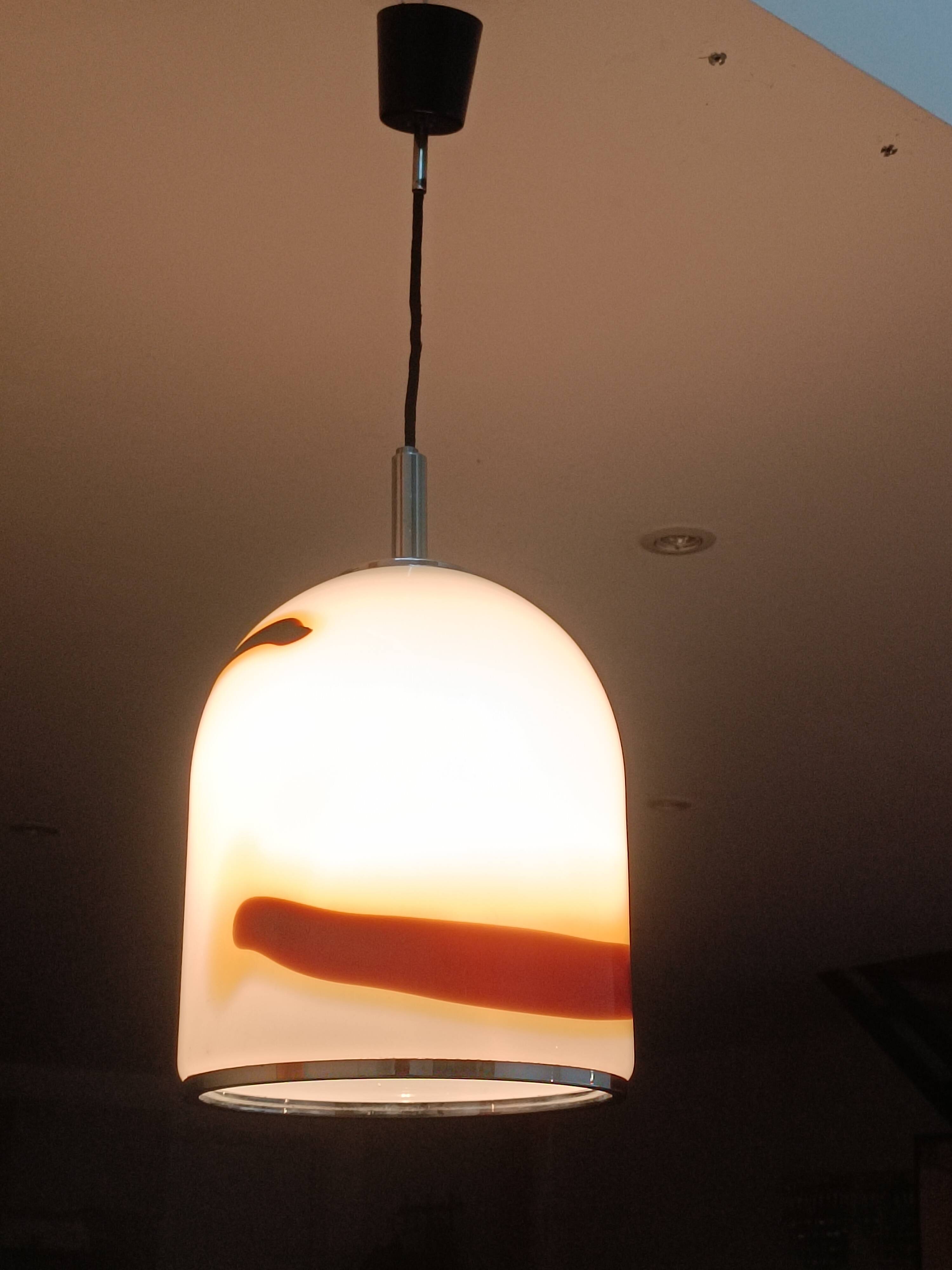 Lampe Suspendue Verre De Murano 1970s