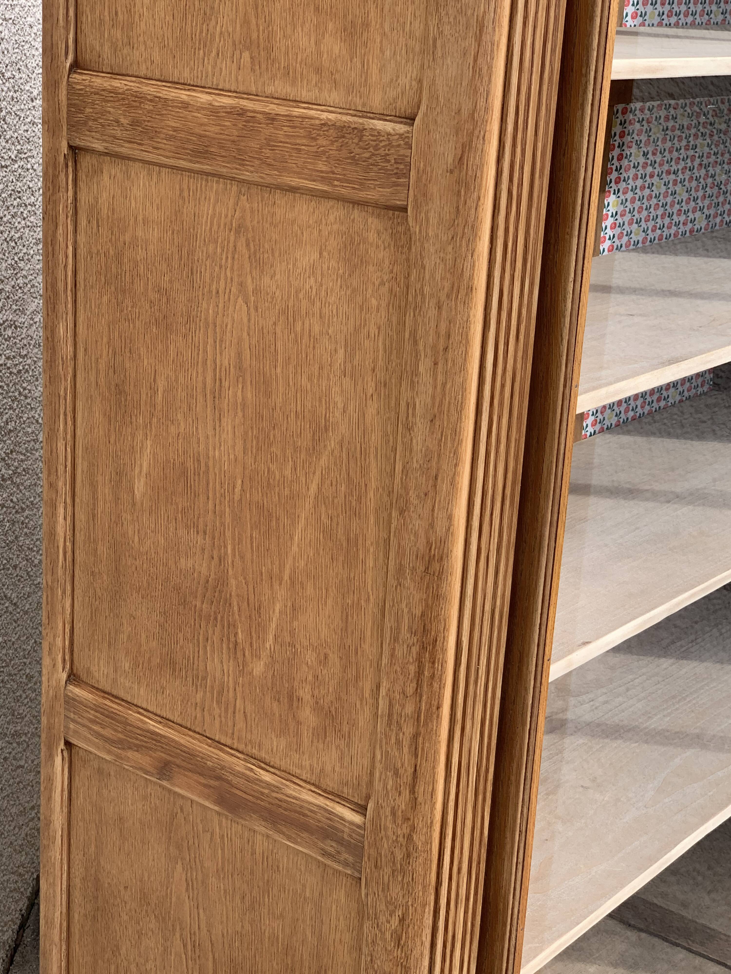 Parisian glazed wardrobe 1930 raw wood