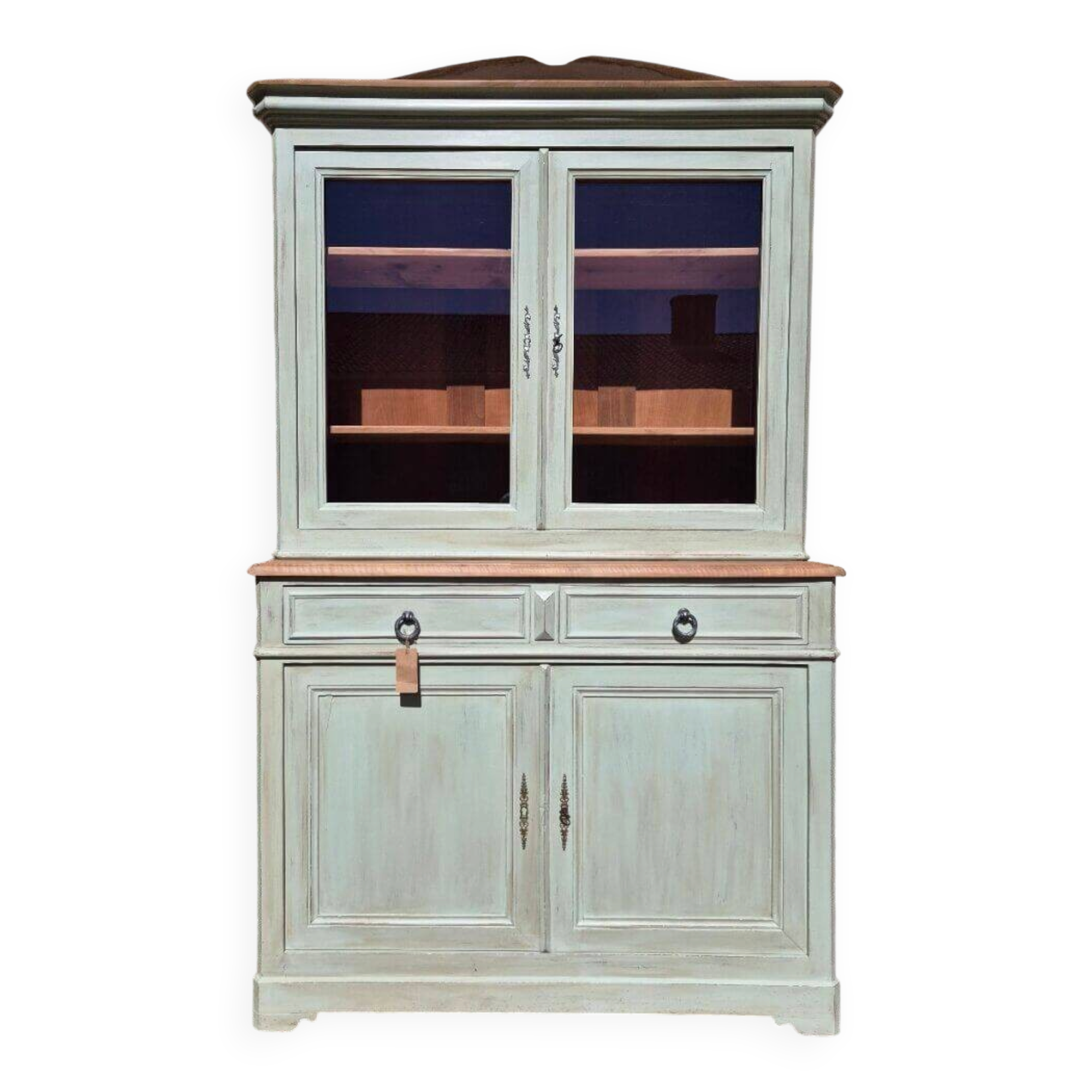 Display cabinet / two-body glass buffet, renovated | Basile