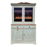 Vaisselier / buffet 2 corps vitré ancien rénové | Basile