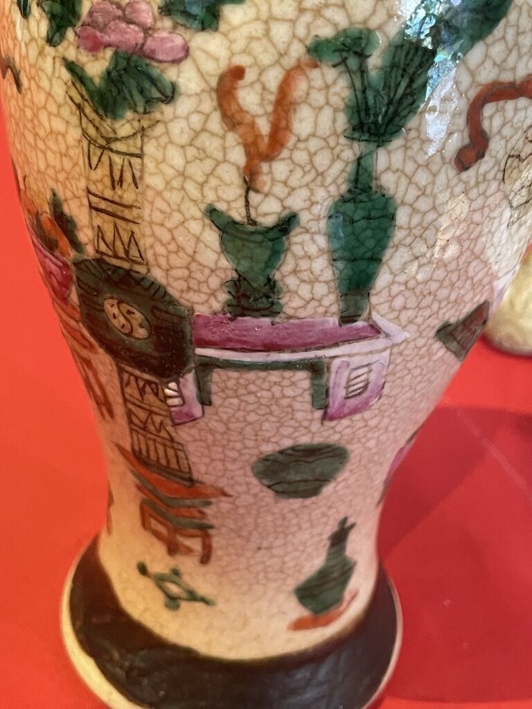 Ancient Asian porcelain vase