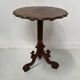 Napoleon III solid mahogany pedestal table with tilting top