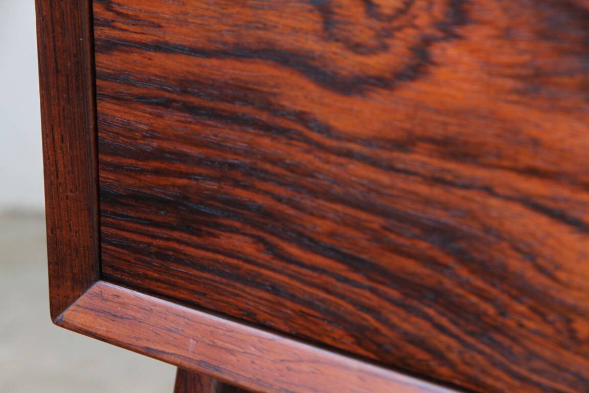 Vintage set of Danish rosewood bedside sewing nests attributed to Erling Torvits, 1960s