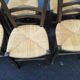 Lot de chaises en paille