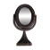 Miroir à poser pivotant en osier noir