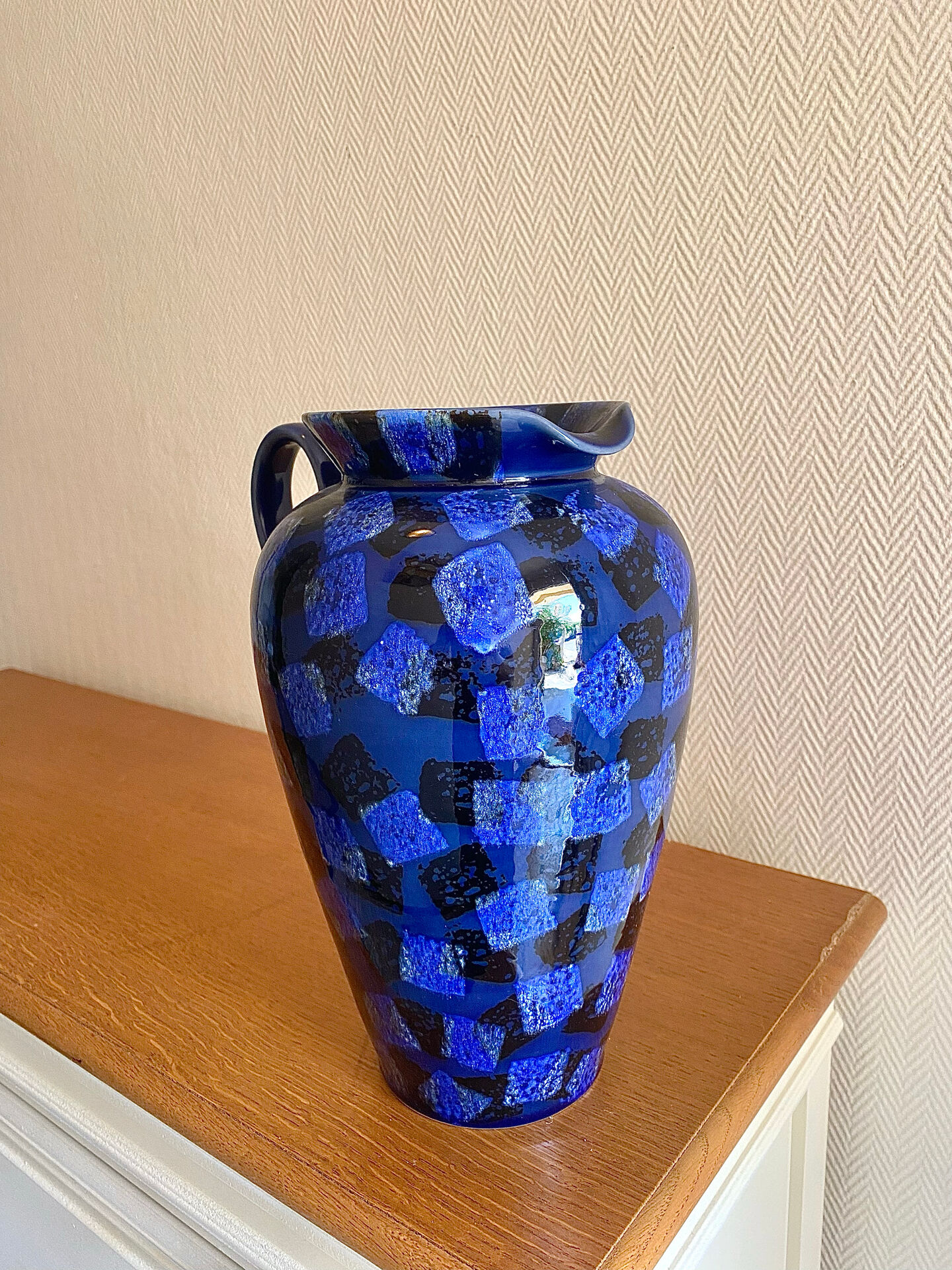 Large glazed stoneware jug Denby England