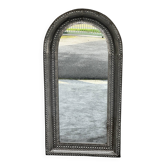 Large oriental mirror in pierced metal - H 116 cm