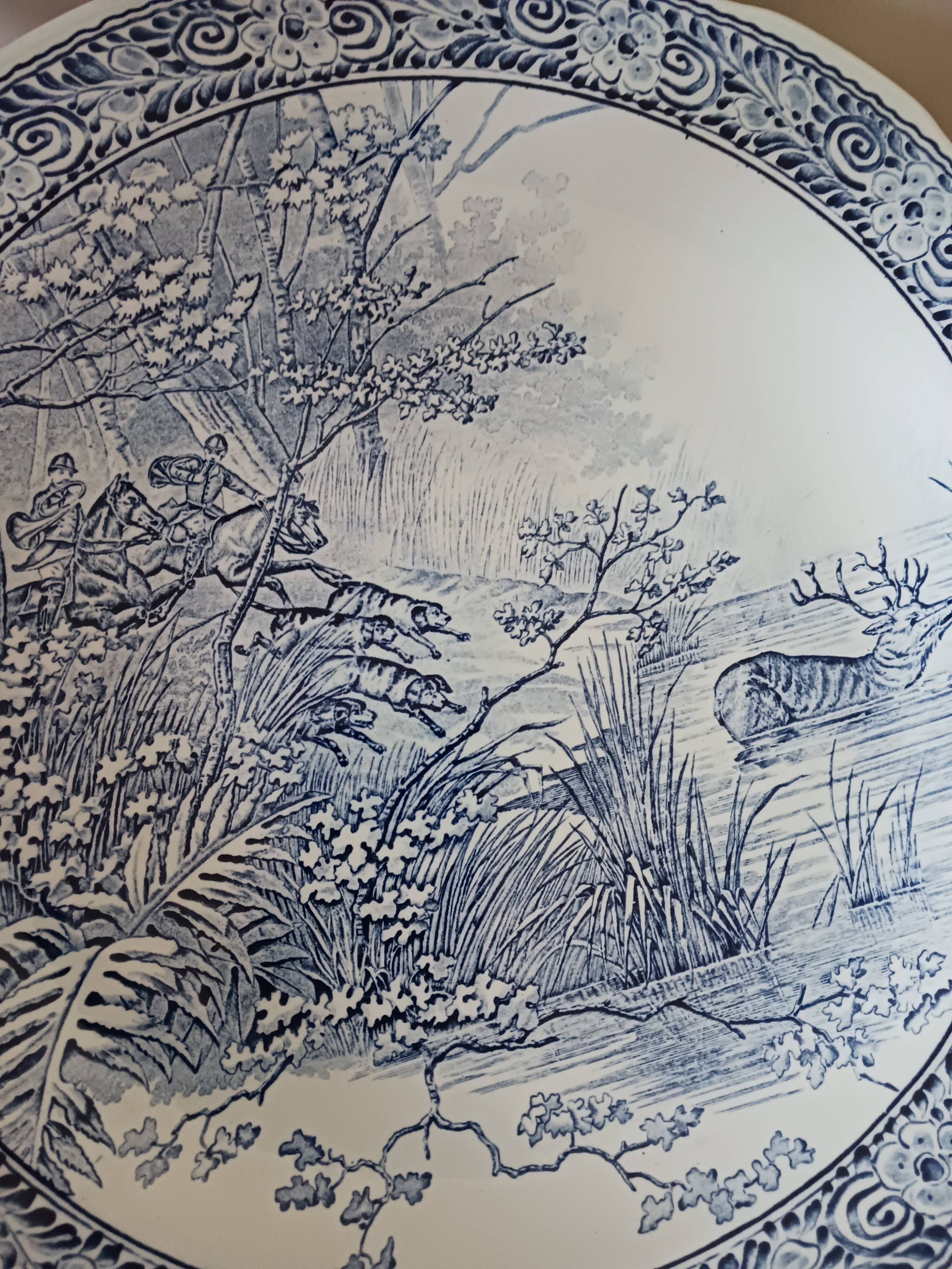 Large blue Delft plate from Boch.