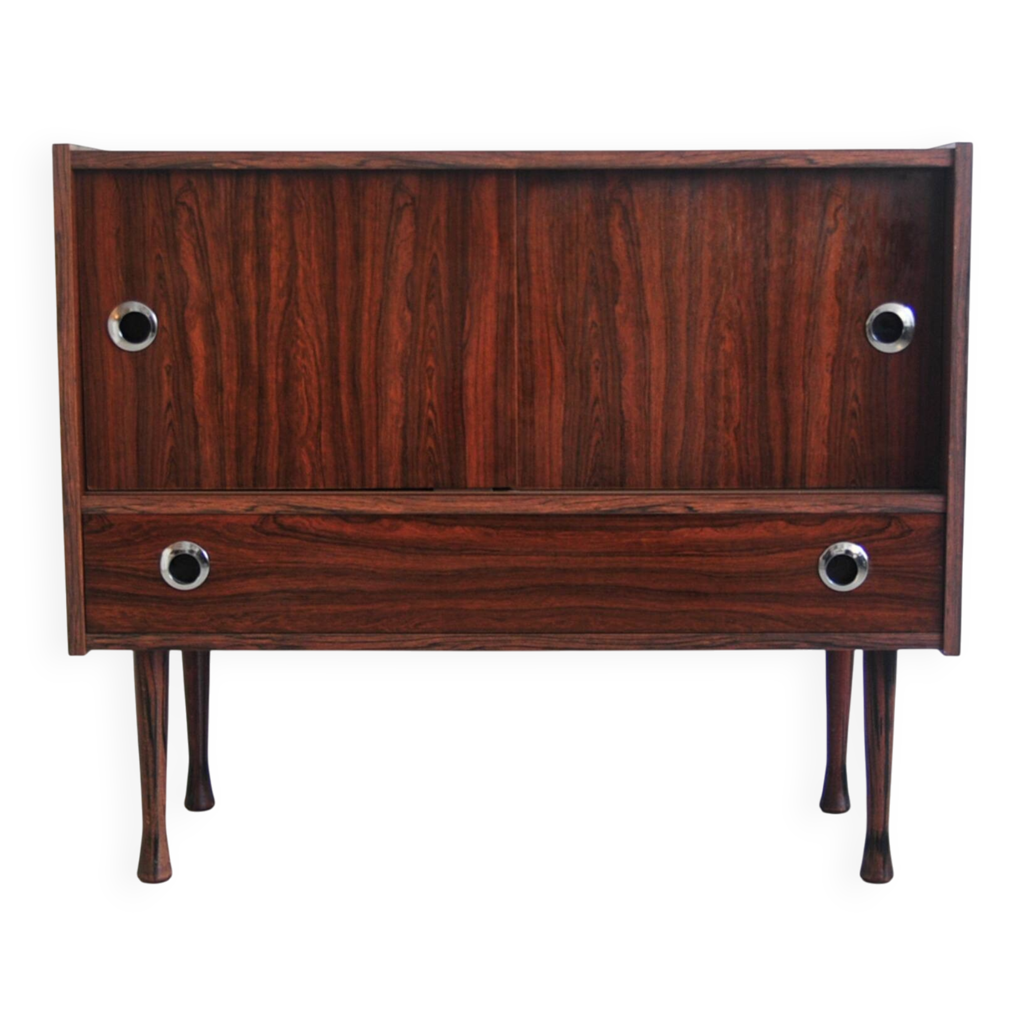 Buffet audio vintage en palissandre
