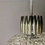 Lampe suspendue en verre cristal clair