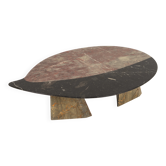 Sculptural Postmodern Marble Coffee Table