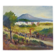 Oil on wood by Riccardo Capone Procession 50s 60s