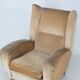 Mid-Century attributed Melchiorre Bega single Armchair in velvet. Italy 195