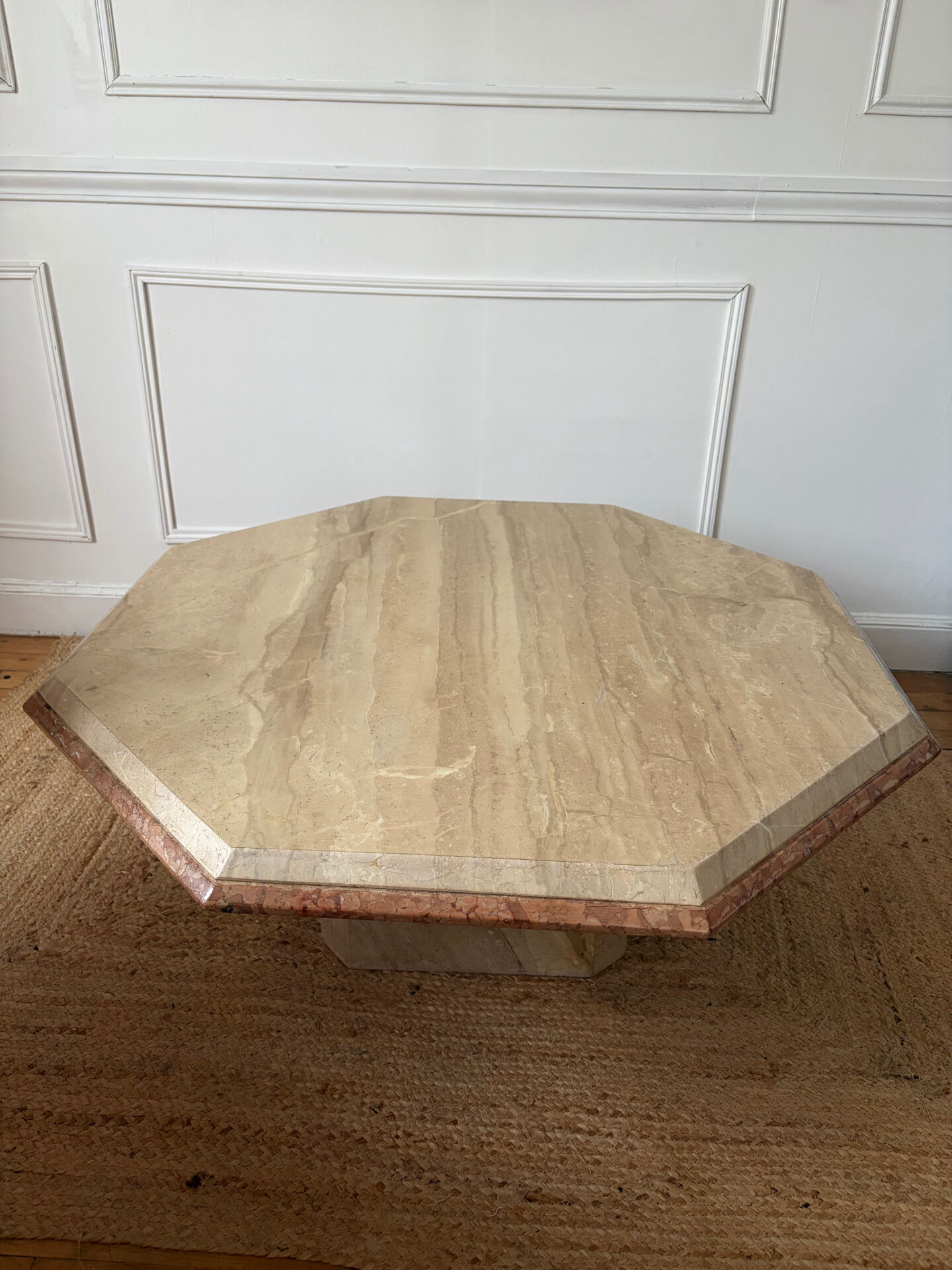 Vintage travertine coffee table