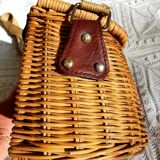 Old fisherman wicker backet