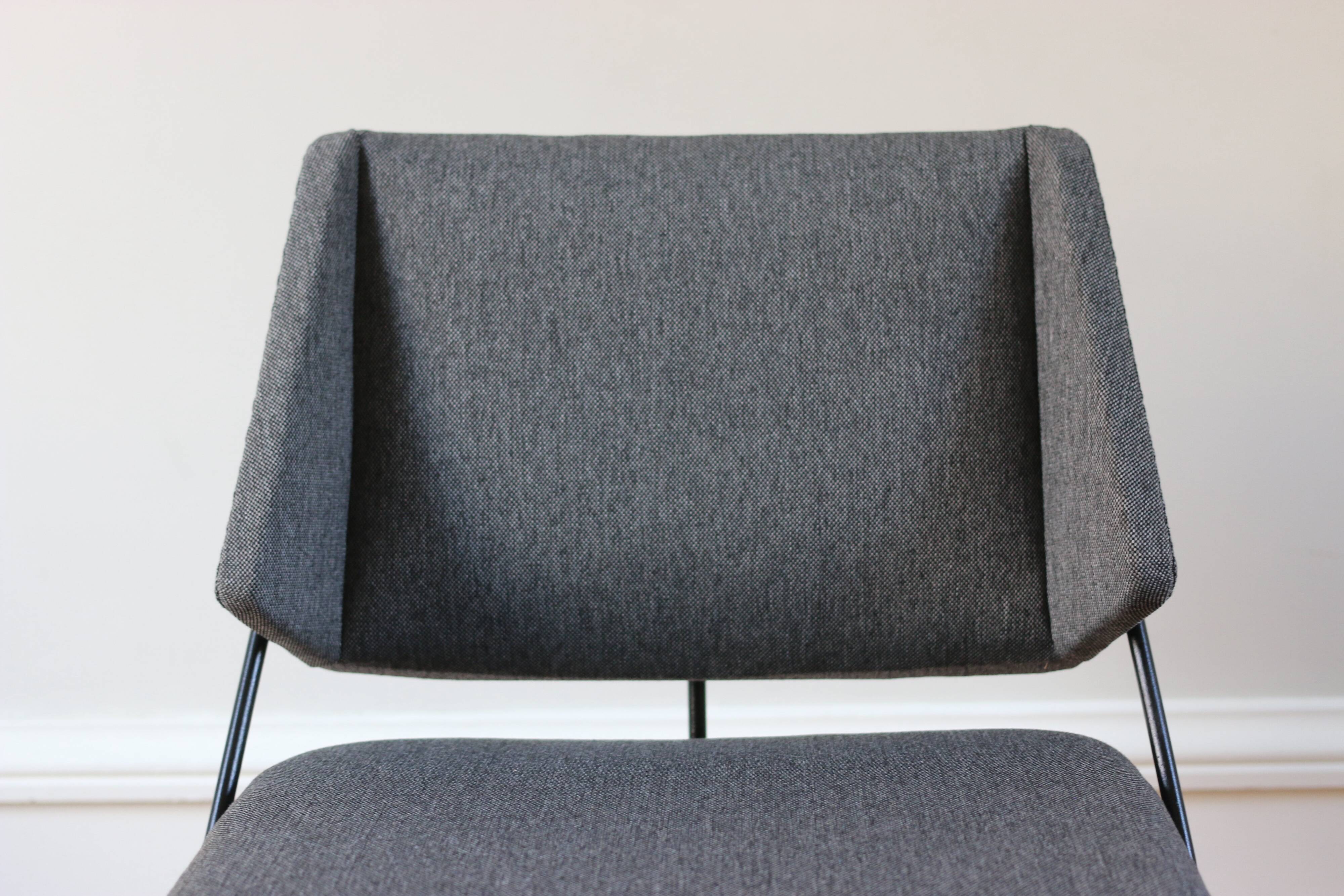Series of 6 vintage modernist chairs Raphael Raffel, 1950s