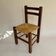 Set de quatre chaises paysannes paillées