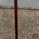 Turned wooden floor lamp from the 1950s.