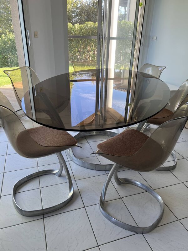 Table ovale Michel Charon 70'