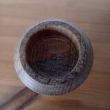 Hand-turned beechwood candle holder
