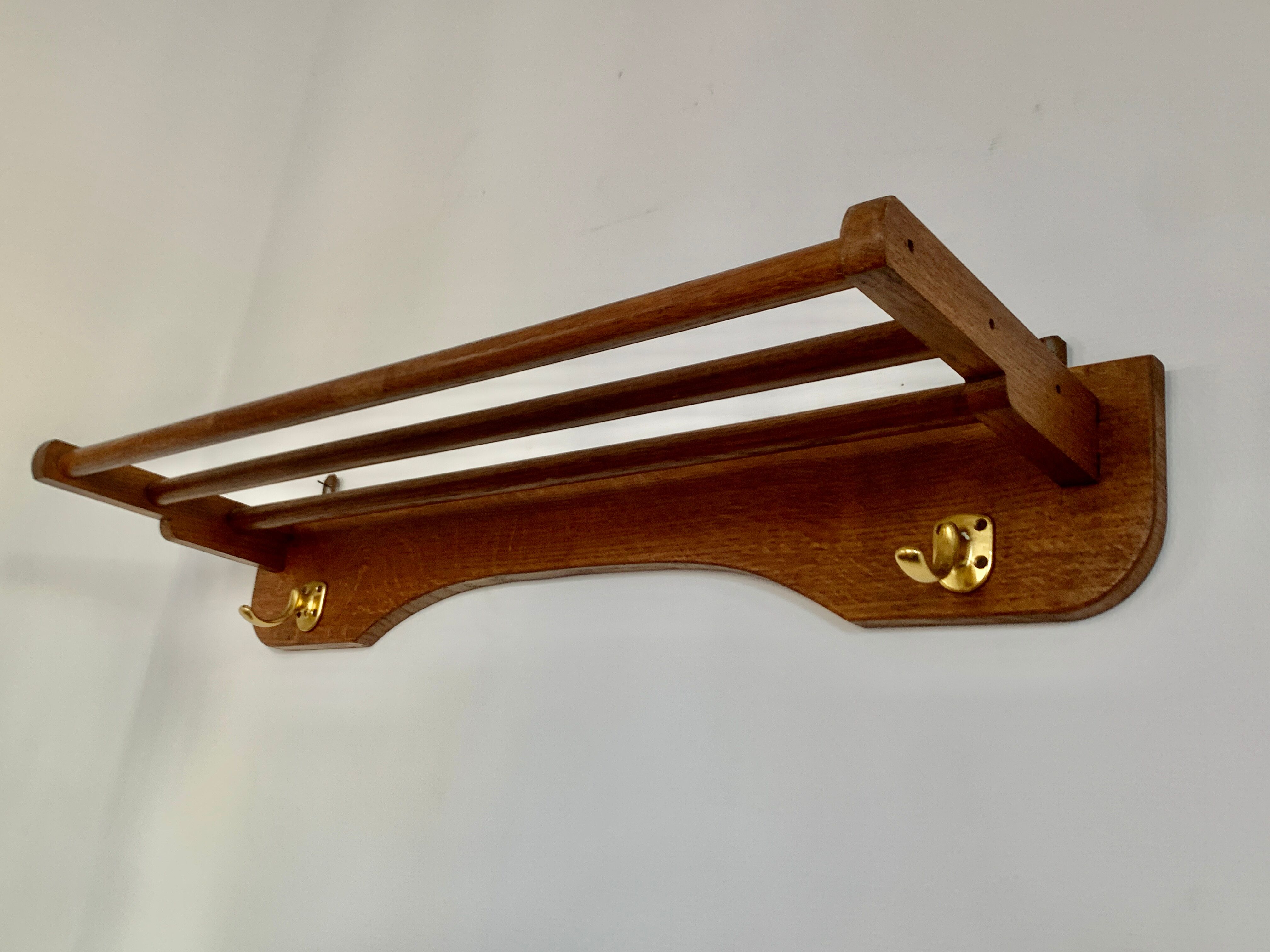 Vintage wall coat rack 60's