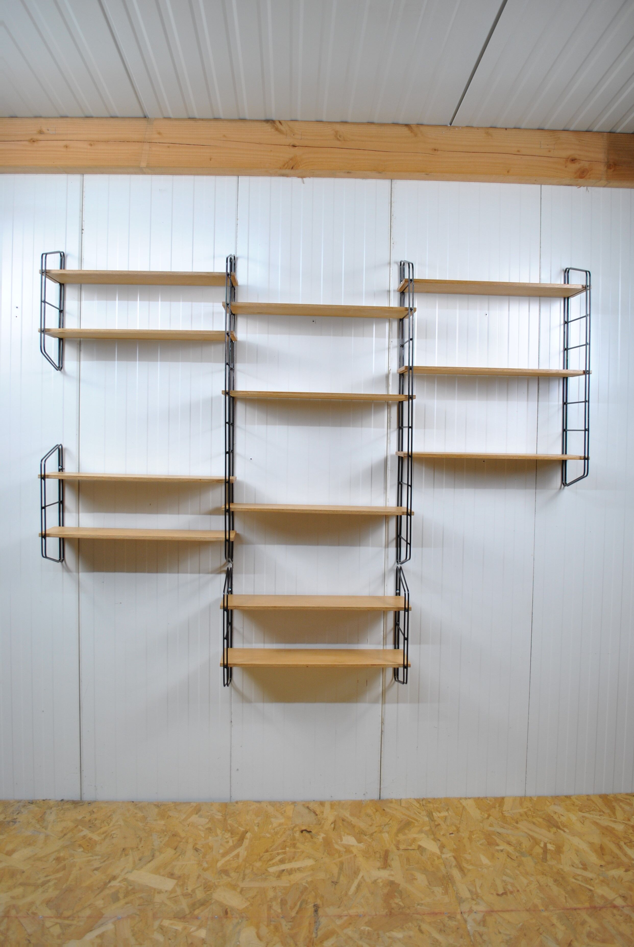 Etagère bibliothèque modulable murale 1970