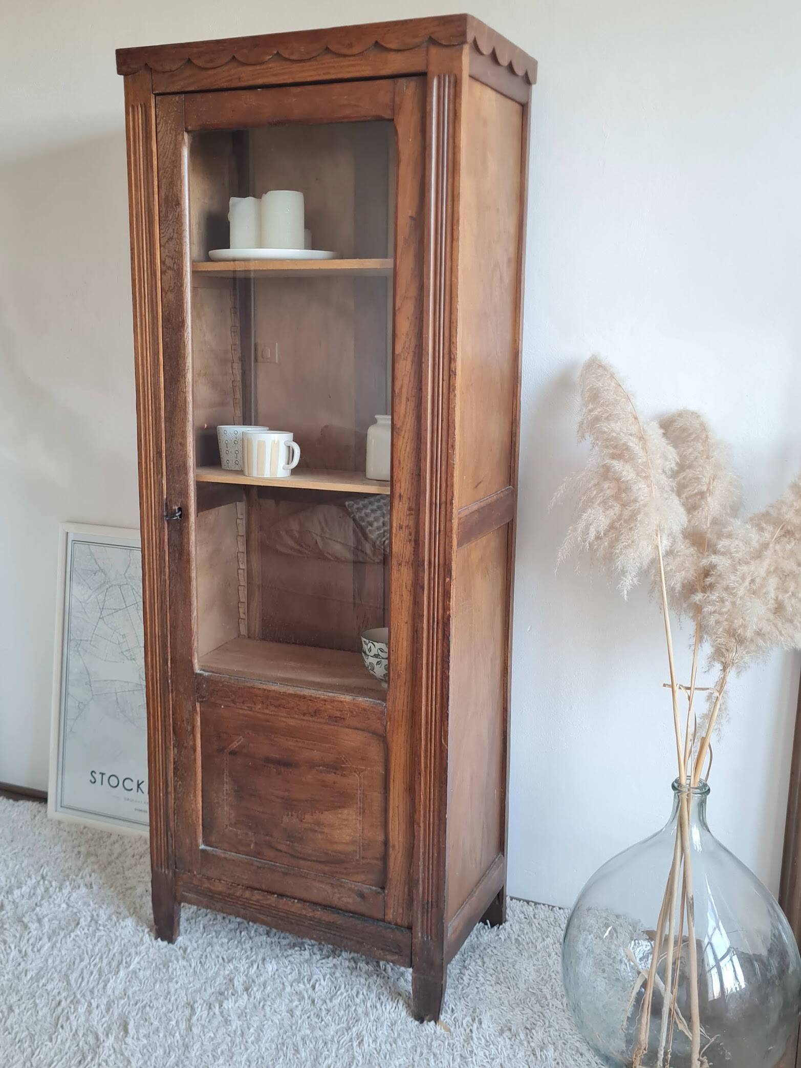 Glass-fronted Parisian wardrobe