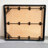 Lit 'Marlo' en cuir noir, Afra & Tobia Scarpa pour Molteni, Italie années 1980