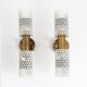 Rare pair of wall lights by Harald Notini model 11262 for Bohlmarks, 1950.