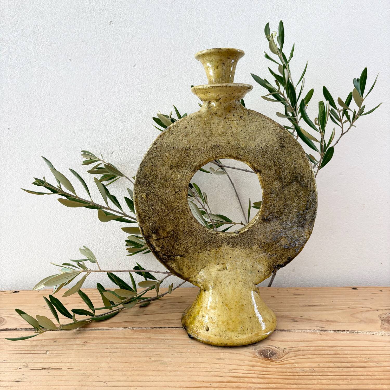 Moroccan terracotta candle holder