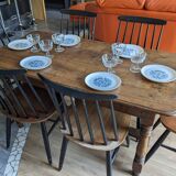 Service of 10 vintage dessert plates by Sovirel