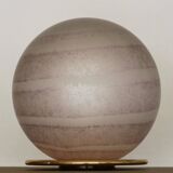 Grande lampe de table en verre de Murano satiné et corrodé Swirl de VeArt, années 80.