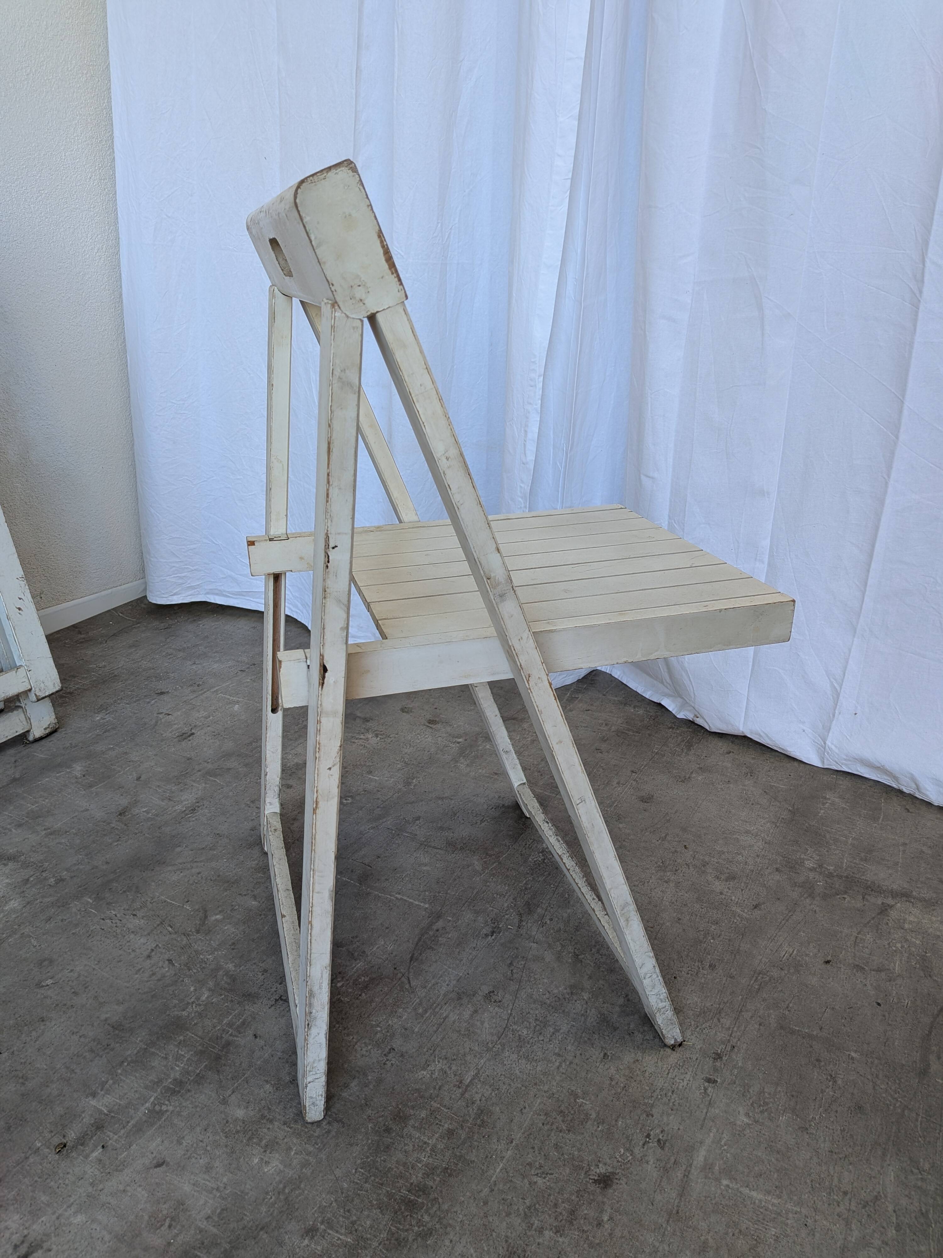 Set of 5 Vintage TRIESTE Foldable Chair by Aldo Jacober, 1970s Mid-Century