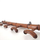 Patère en bois façon bambou