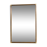 Old beveled mirror brass frame 74x50cm