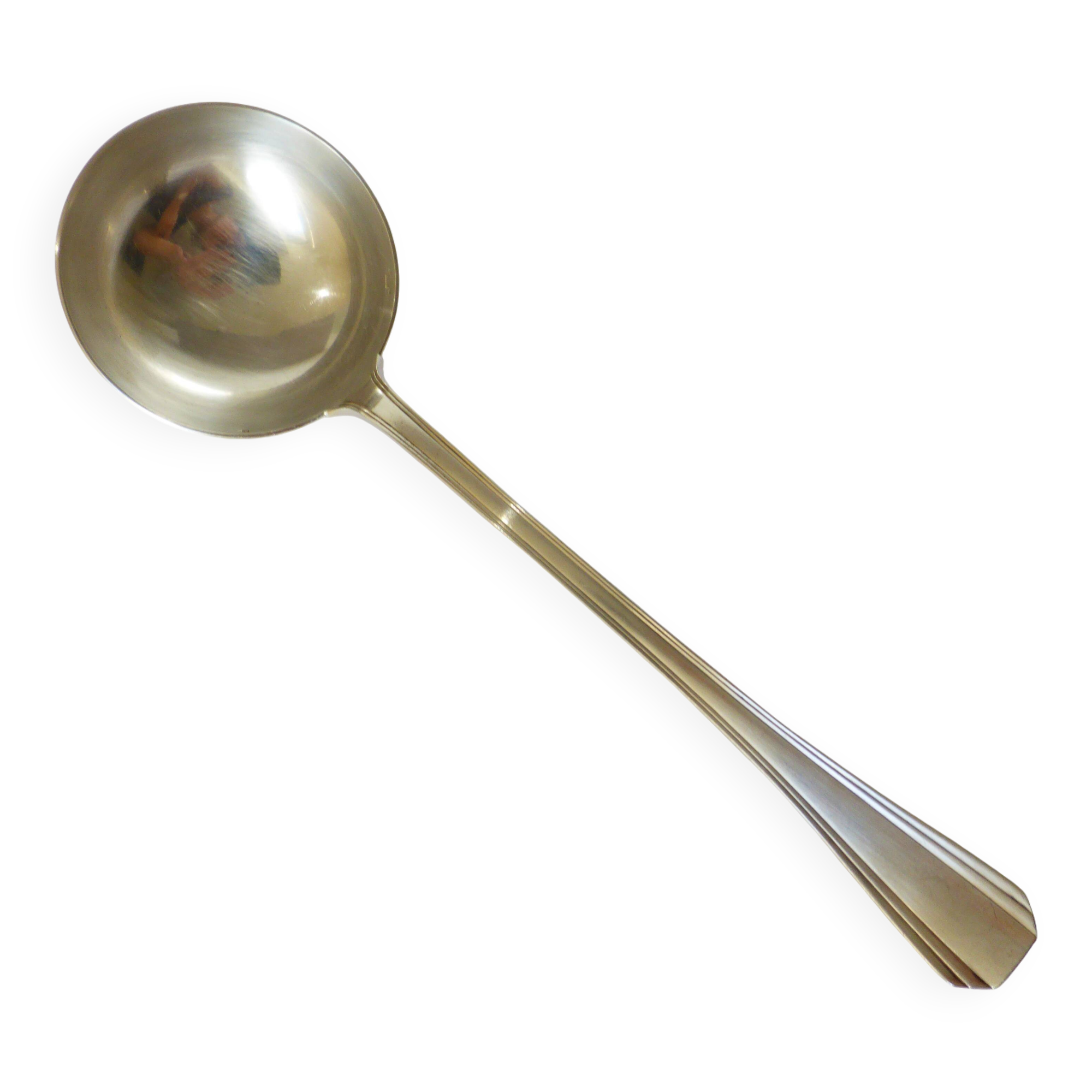 Vintage Christofle silver plated art deco ladle