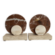 Art Deco marble bookends