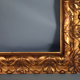 Large frame nineteenth century gilded stucco wood old gold 80x66 foliage 62x47.5 cm SB