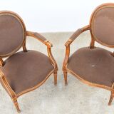 Pair of Louis XVI-style armchairs